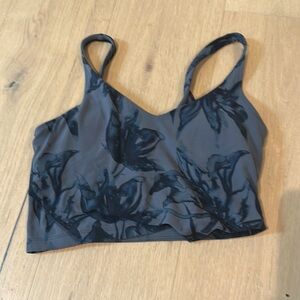 Lululemon Athletica Blue Floral Sports Bra size 6